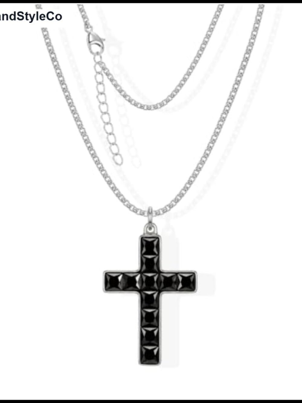 Cross Necklace Anodized Aluminum Stainless Steel Chain Christian Gift